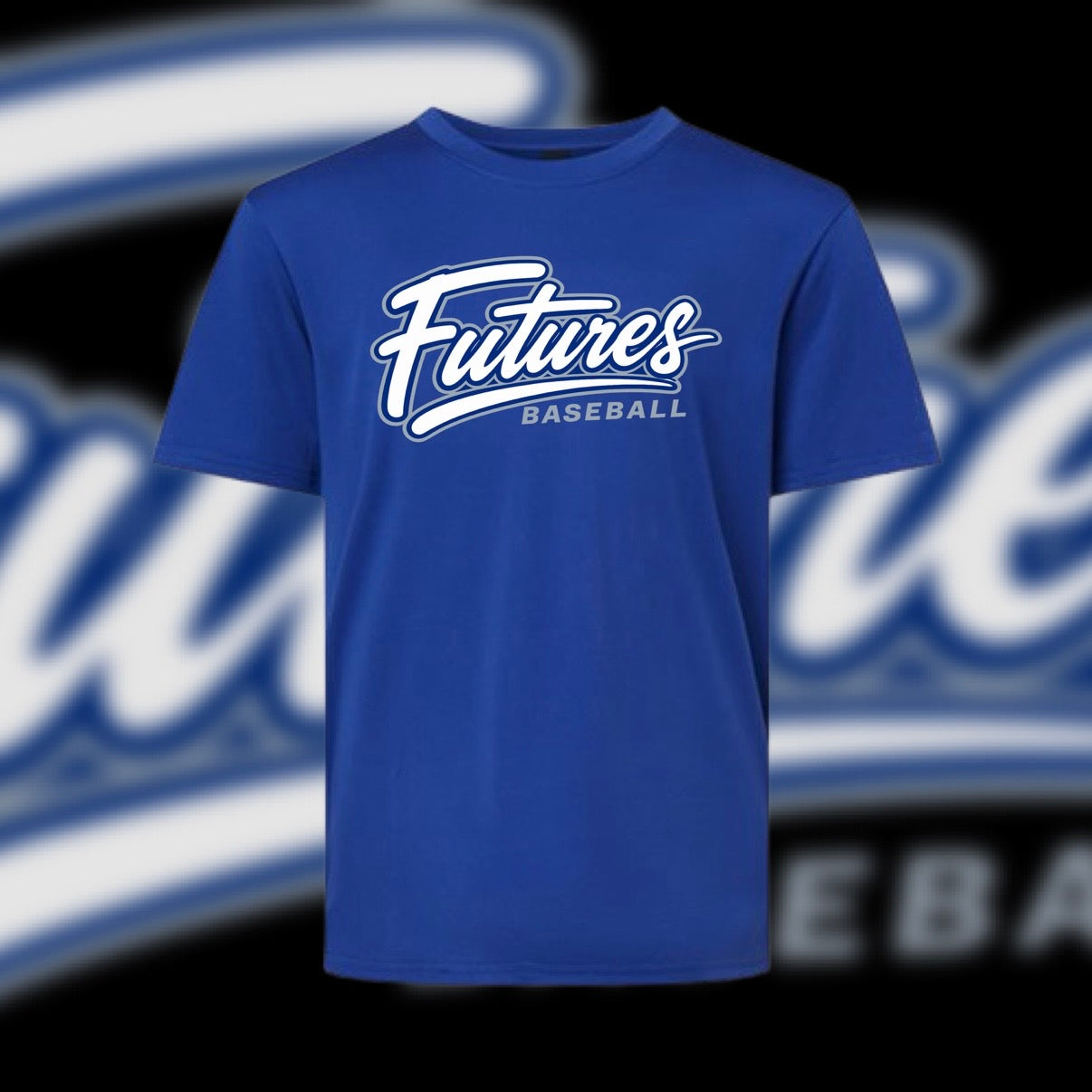 Futuristic Cursive Baseball T-Shirt